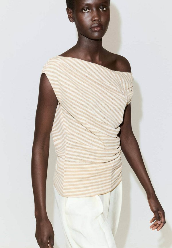 Mango ADULT - Print T-shirt - off-white