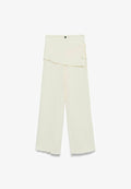 Vero Moda TROUSERS VMNORA MID WAIST TROUSERS - Trousers - snow white