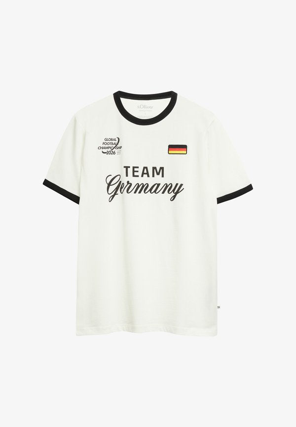 s.Oliver T-SHIRT - Print T-shirt - creme