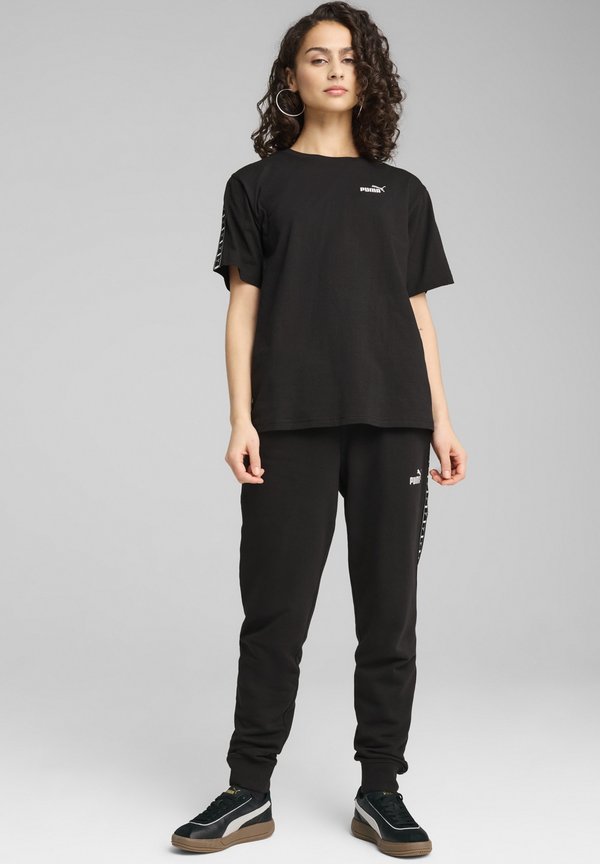 Puma ESS TAPE RELAXED FIT  - Print T-shirt - black
