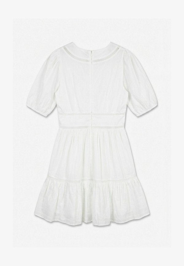 Vero Moda DRESS VMMINE SHORT DRESS - Day dress - bright white