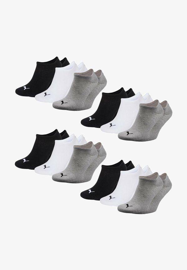 Puma 12 PAAR  - Socks - schwarz /weiß /grau