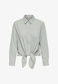 ONLY ONLLECEY LS KNOT NOOS - Button-down blouse - cloud dancer
