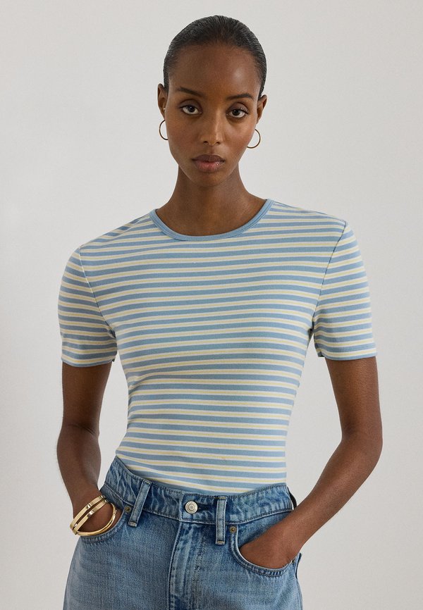 Lauren Ralph Lauren Petite STRIPED STRETCH COTTON TEE