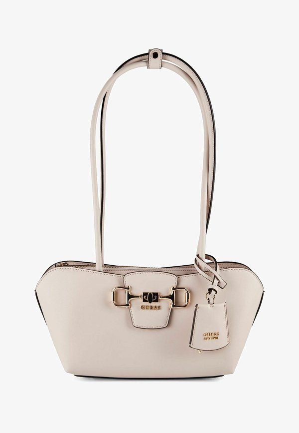 Guess JANIE SCHULTERTASCHE 34 CM - Handbag - stone