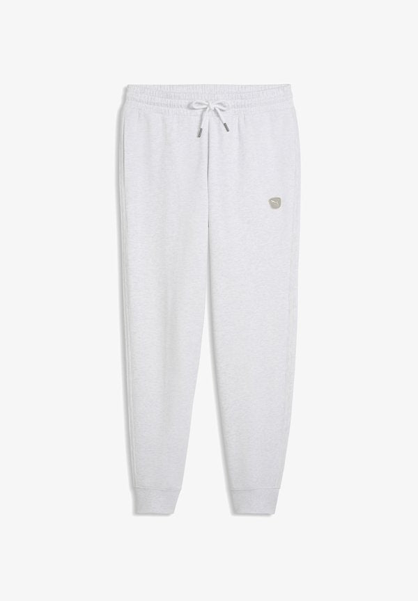Puma ESSENTIALS ELEVATED JOGGINGHOSE - Tracksuit bottoms - white glow heather