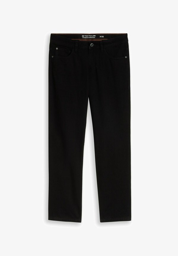 TOM TAILOR TTMARVIN STRAIGHT FIT - Straight leg jeans - black denim