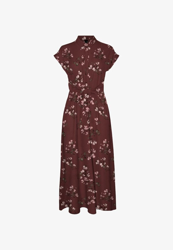 Vero Moda VMNEWHALLIE LONG TIE DRESS - Shirt dress - andorra