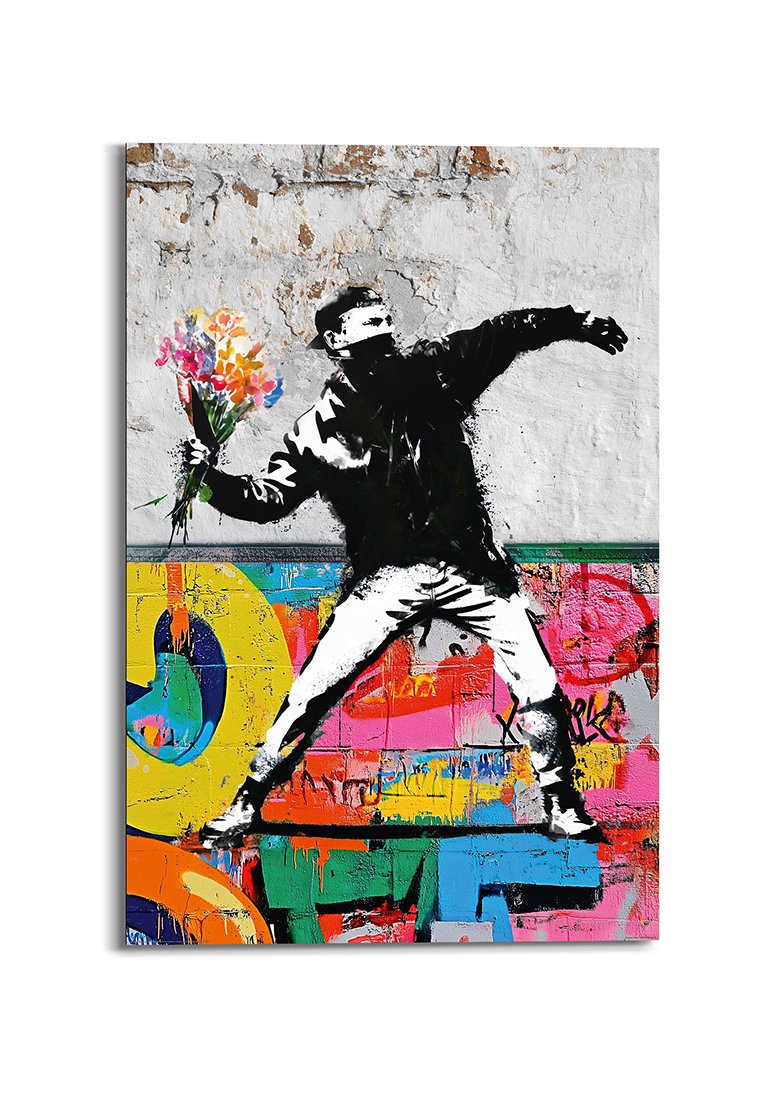 Orange Wallz FLOWER THROWER GRAFFITI
