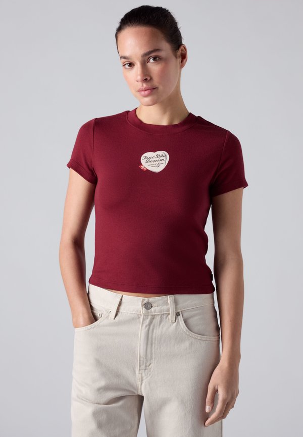 Levi's® GR ESSENTIAL BABY TEE - Print T-shirt - warm cabernet