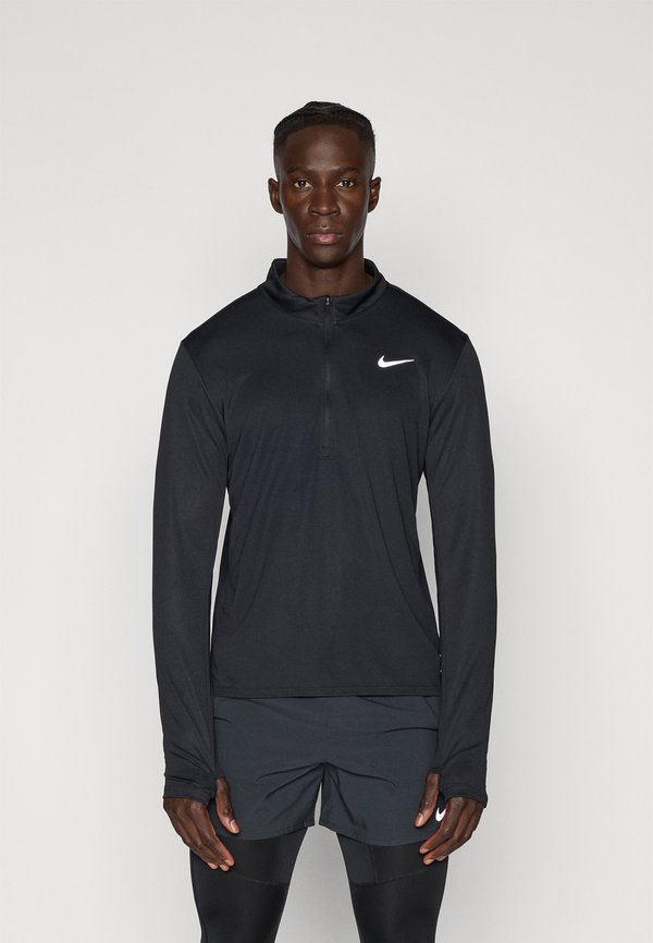 Nike Performance PACER TOP - Long sleeved top - black/reflective silver-coloured