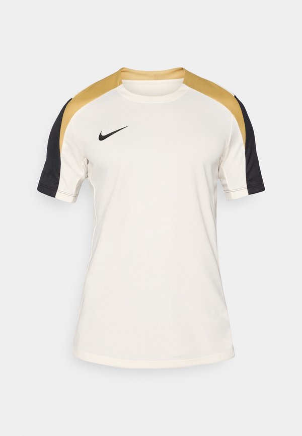 Nike Performance STRIKE TOP - Sports T-shirt - pale ivory/black/jersey gold