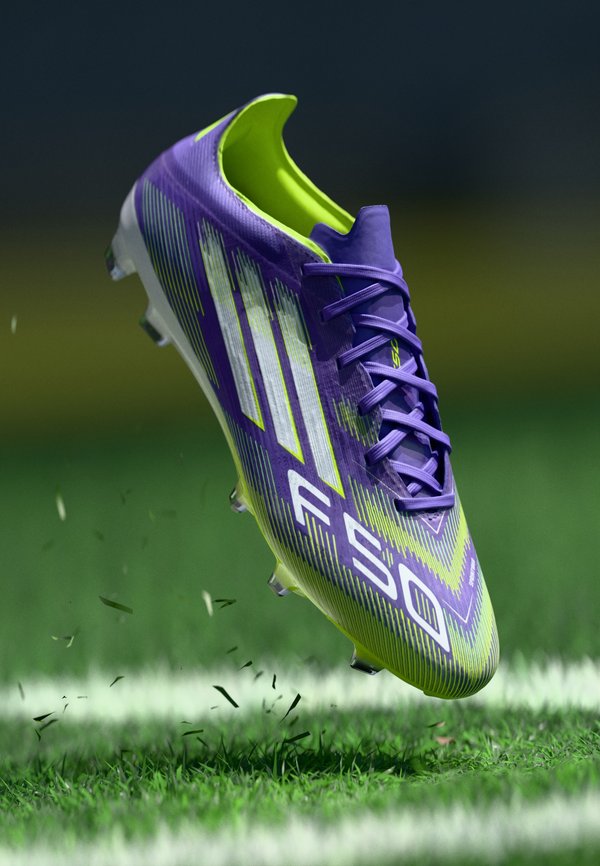 adidas Performance F50 PRO FIRM GROUND FOOTBALL BOOTS - Firm-ground football boots - purple rush/footwear white/lucid lemon