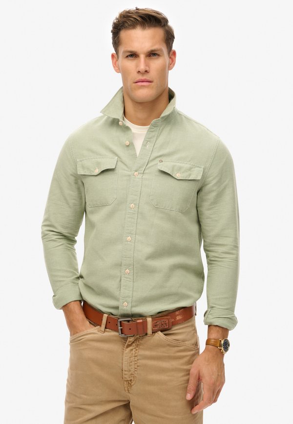 Superdry & Co THE MERCHANT STORE-WORK  - Shirt - green chambray