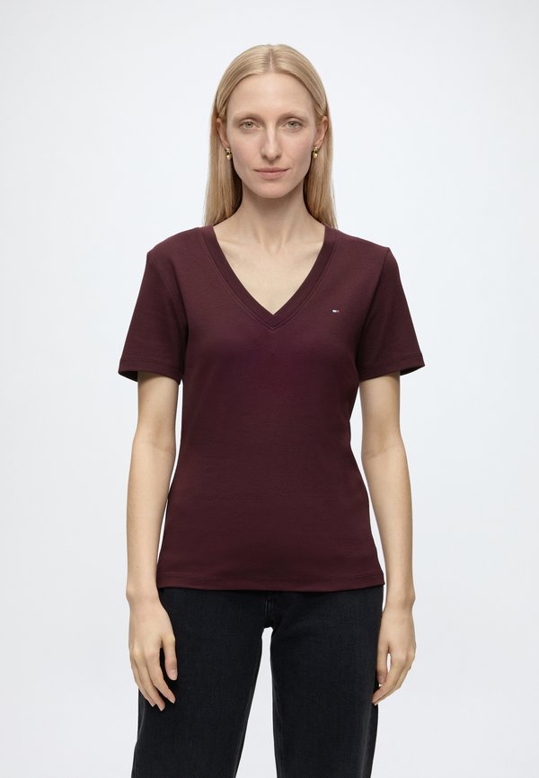 Tommy Hilfiger CODY  - Basic T-shirt - deep burgundy