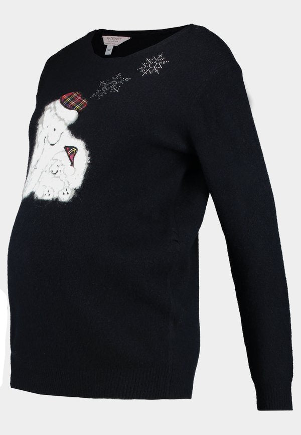 Dorothy Perkins Maternity POLAR BEAR CHRISTMAS JUMPER