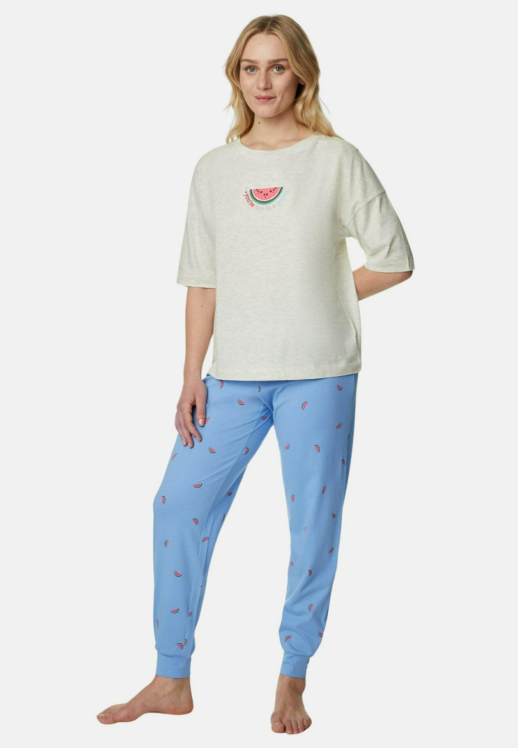 Marks & Spencer COTTON RICH WATERMELON PRINT