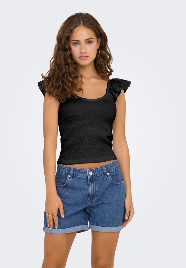 ONLY TOP ONLMACY TOP - Print T-shirt - black