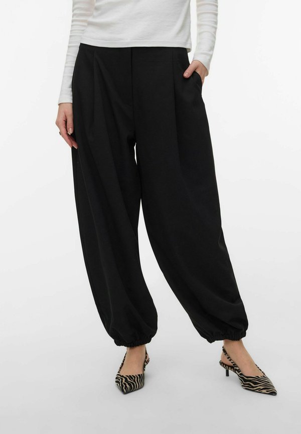 Vero Moda VMTEXAS MW BALLOON PANT - Trousers - black
