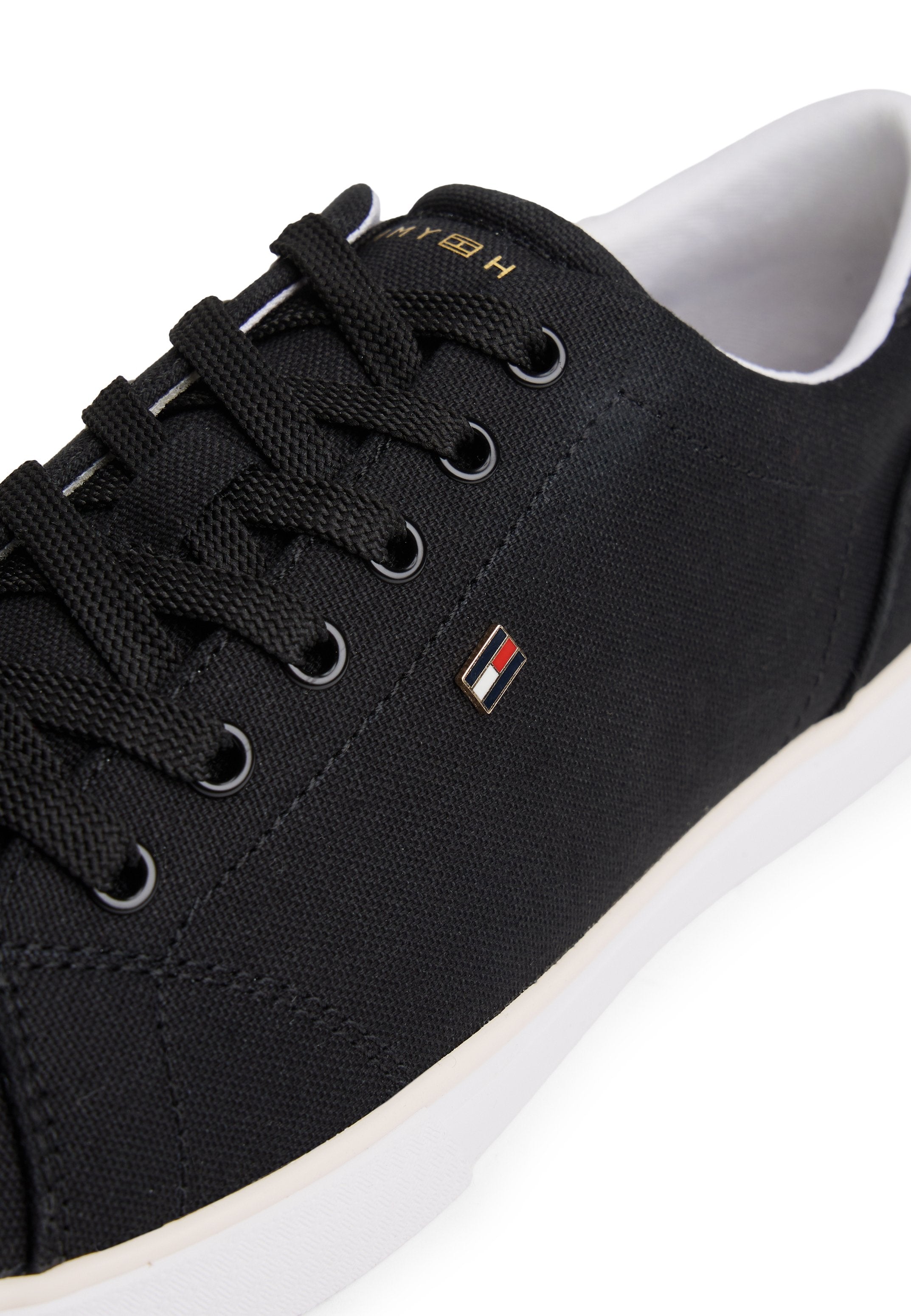 LOW PROFILE CANVAS LACE-UP TRAINERS Media 6