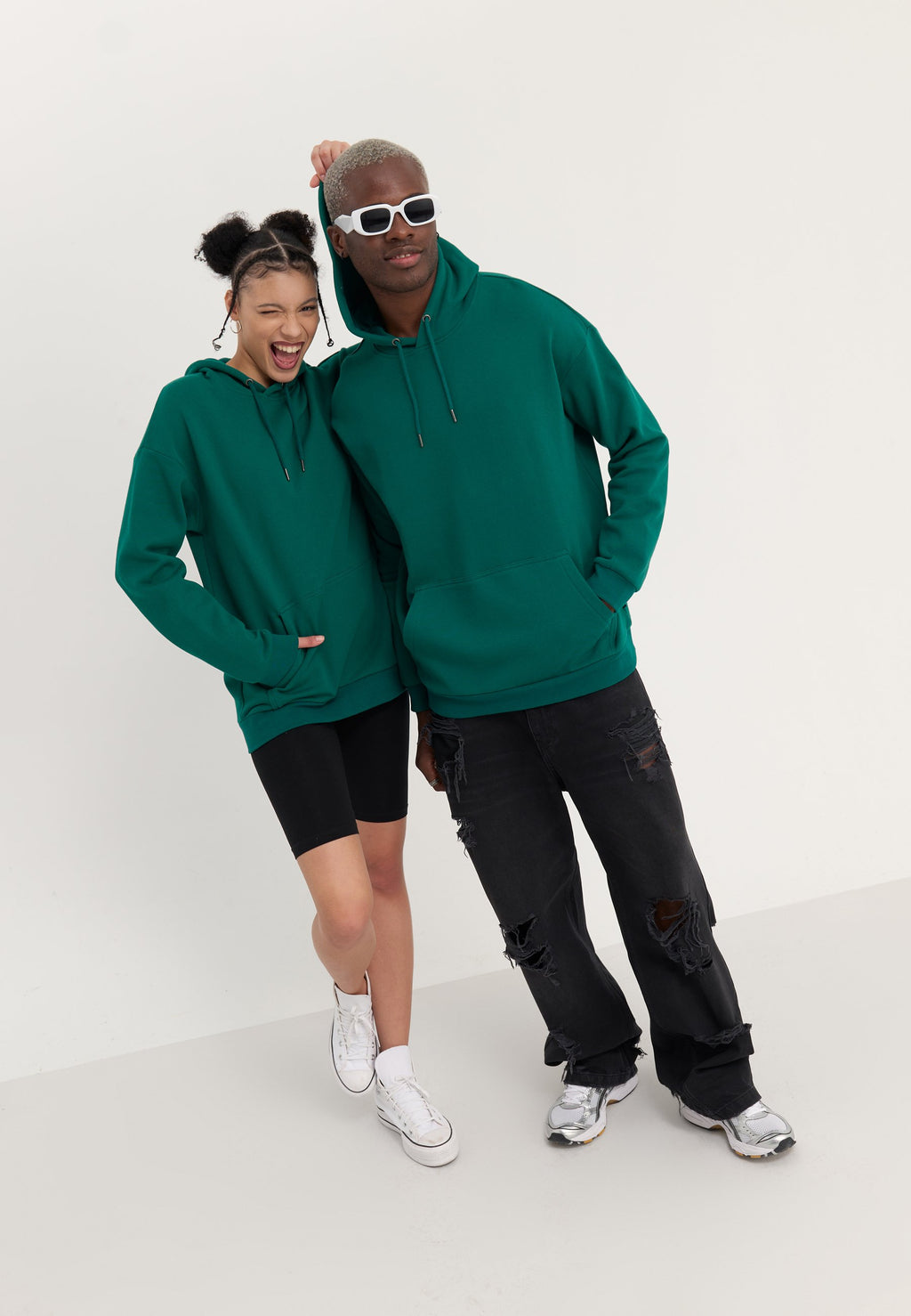 YOURTURN UNISEX 2 PACK RELAXED FIT HOODIE