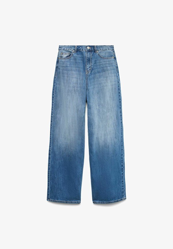 Vero Moda Wide-fit VMTAYLOR Mid waist Wide Leg Fit - Relaxed fit jeans - medium blue denim