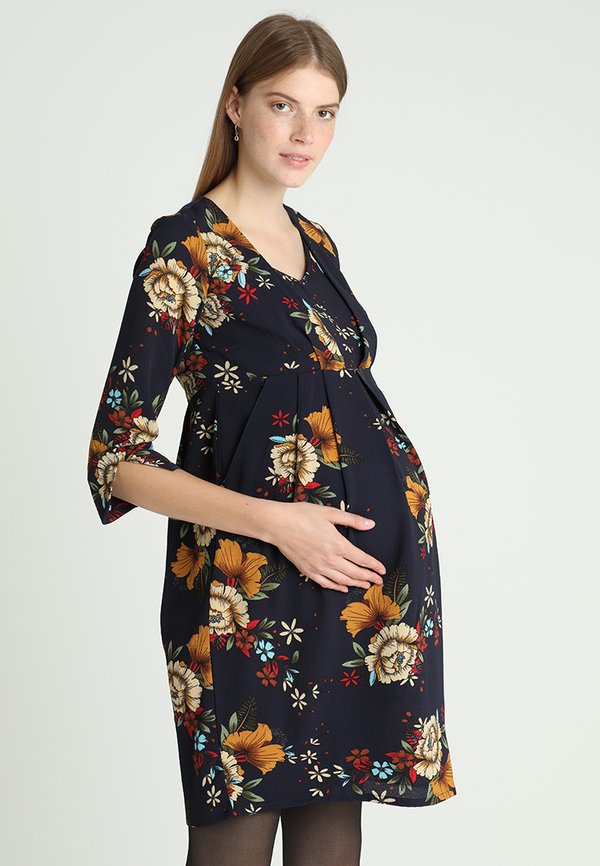 JoJo Maman Bébé FLORAL PLEAT DRESS