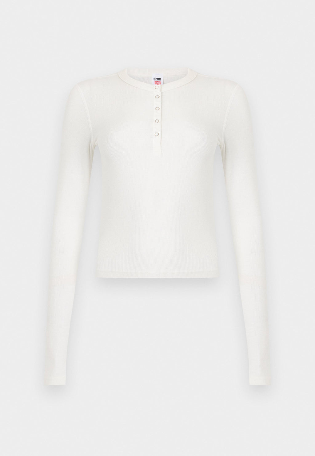 RE/DONE LONG SLEEVE RIBBED HENLEY