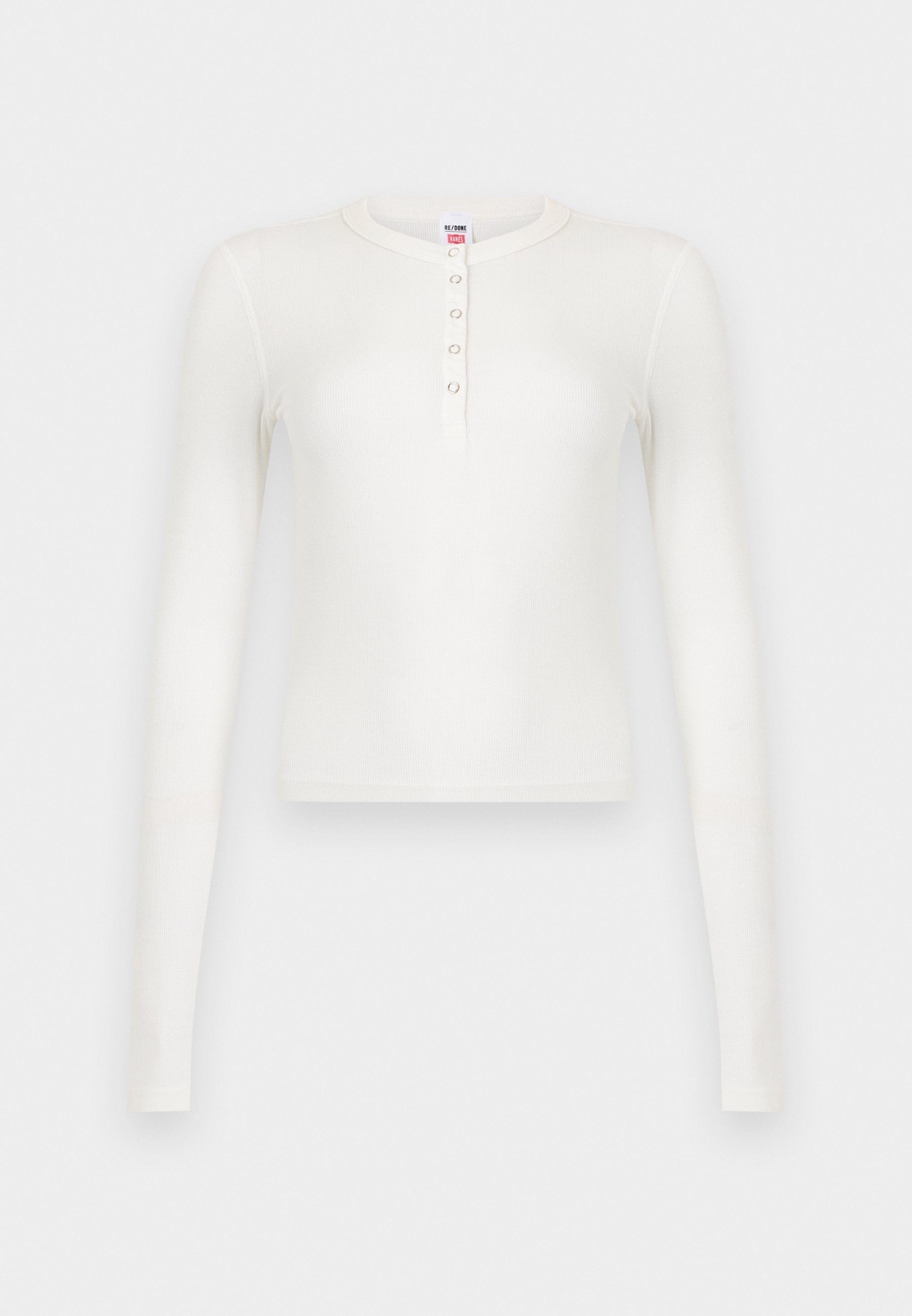 RE/DONE LONG SLEEVE RIBBED HENLEY