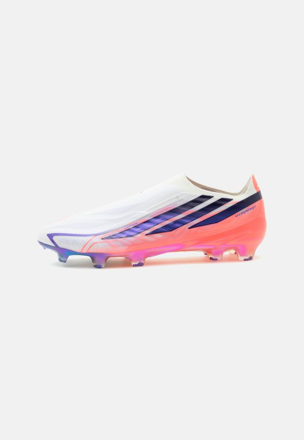 adidas Performance F50 HYPERFAST ELITE LACELESS FIRM GROUND UNISEX - Firm-ground football boots - footwear white/solar purple/solar turbo