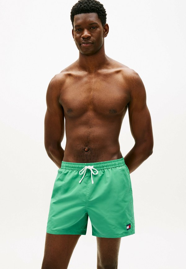 Tommy Hilfiger HERITAGE LOGO MID LENGTH  - Swimming shorts - bahama green
