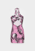 NEW girl ORDER PINK JACQUARD DRESS