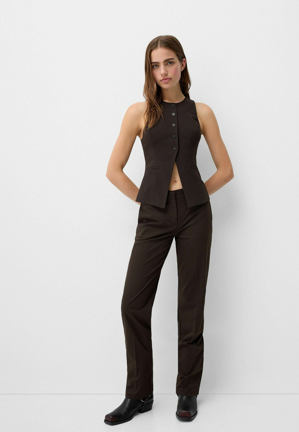 Bershka STRAIGHT-LEG TAILORED