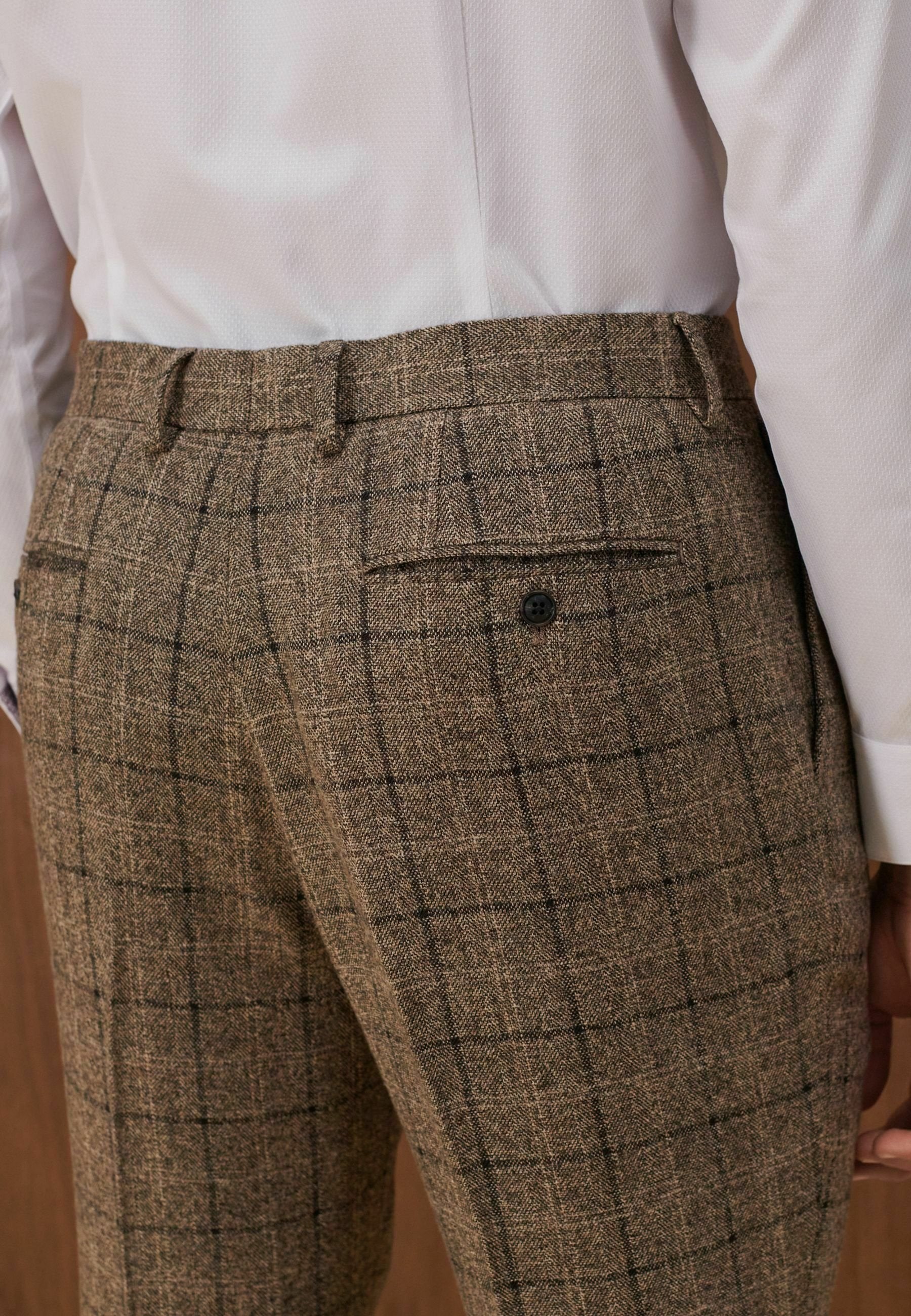 Next CHECK SUIT TROUSERS REGULAR FIT