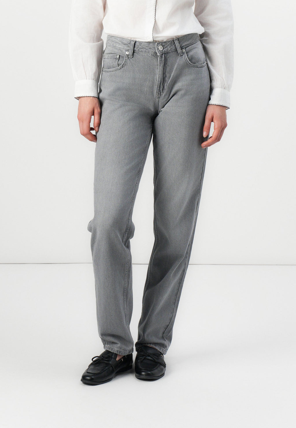 Straight fit ONLLUMI Mid waist Mom Media 3