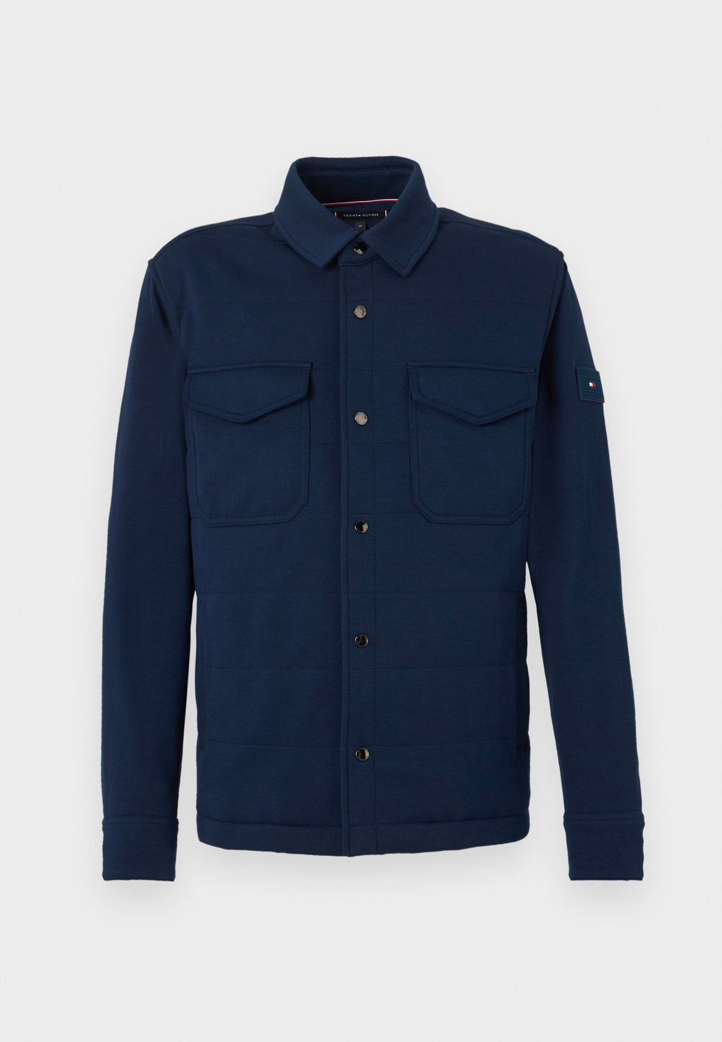 FLAP POCKET INTECHNO KNIT SHIRT JACKET Media 1