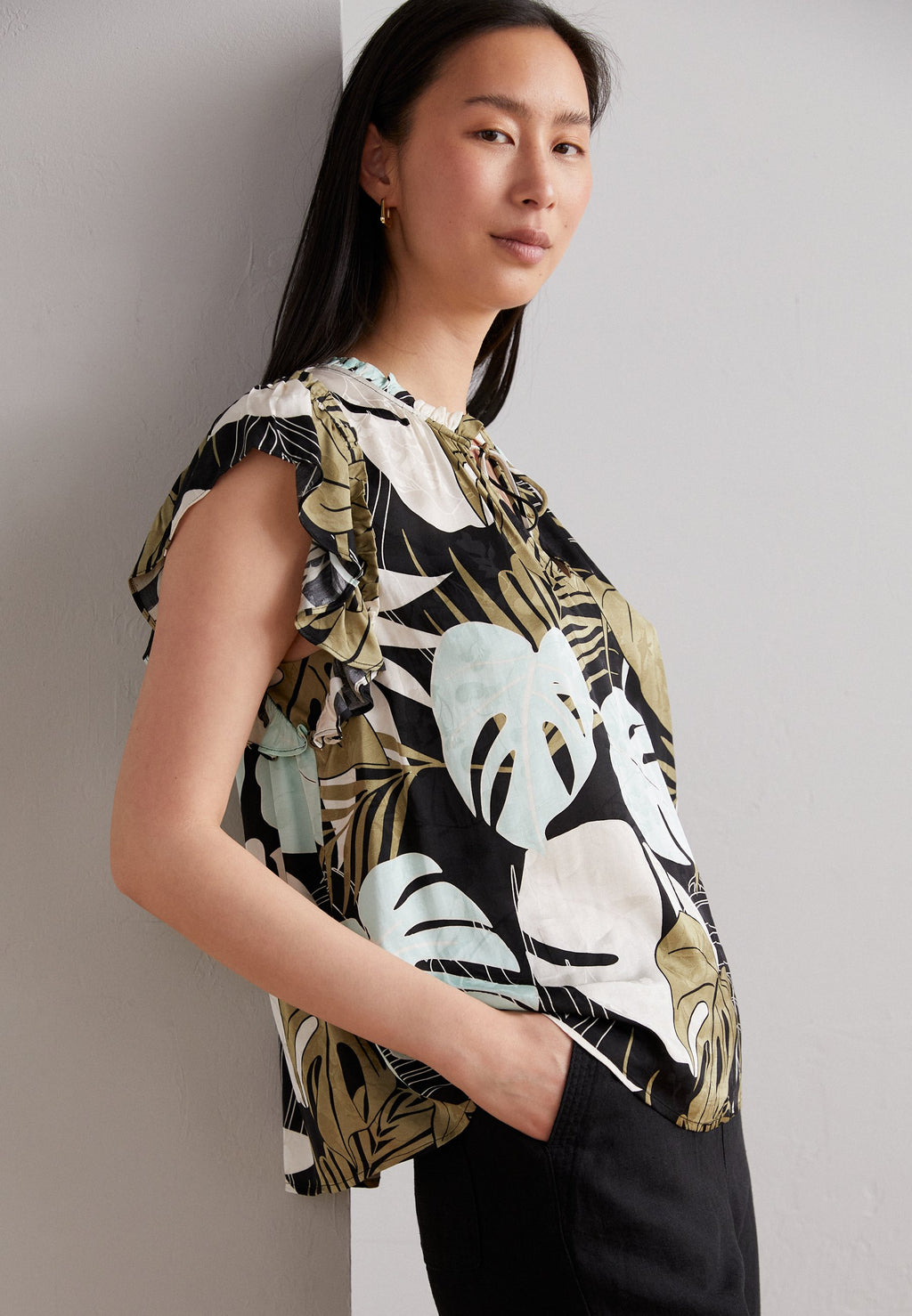 Mos Mosh TEA ARUM BLOUSE