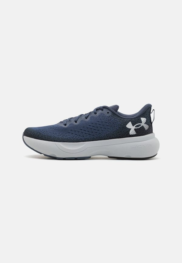 Under Armour INFINITE - Road running shoes - downpour gray/black/white