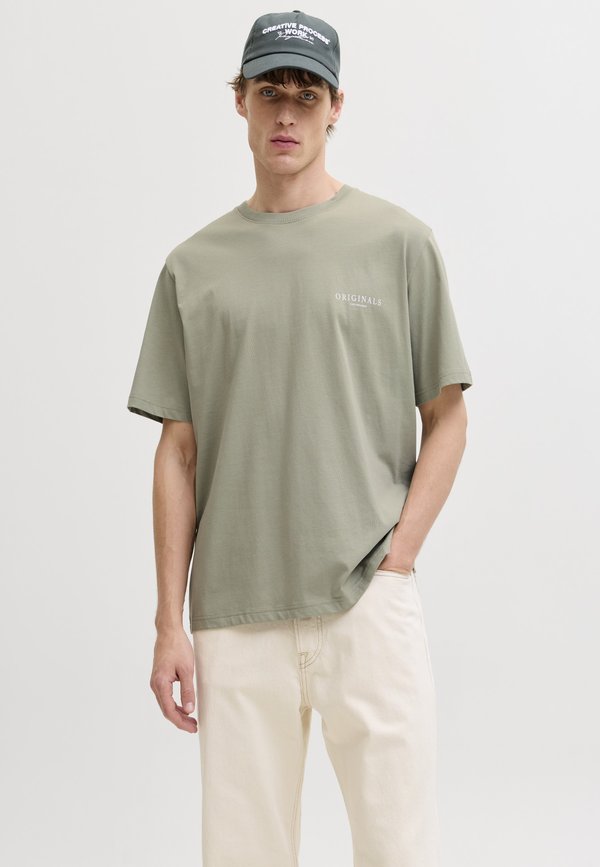 Jack & Jones T- - Print T-shirt - seagrass