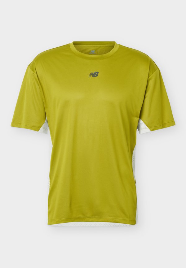 New Balance FAST DAYS - Sports T-shirt - sea moss/grey matter/black