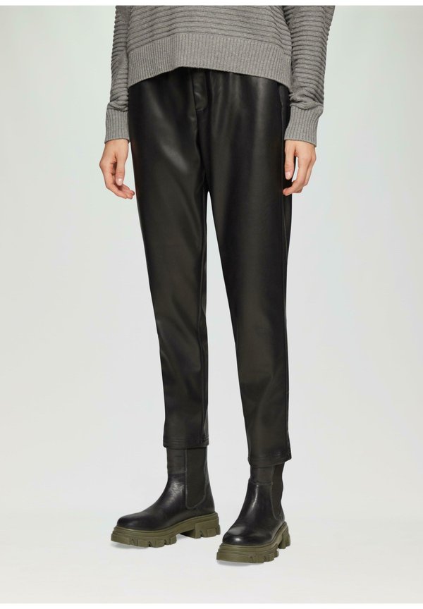 s.Oliver Trousers - schwarz