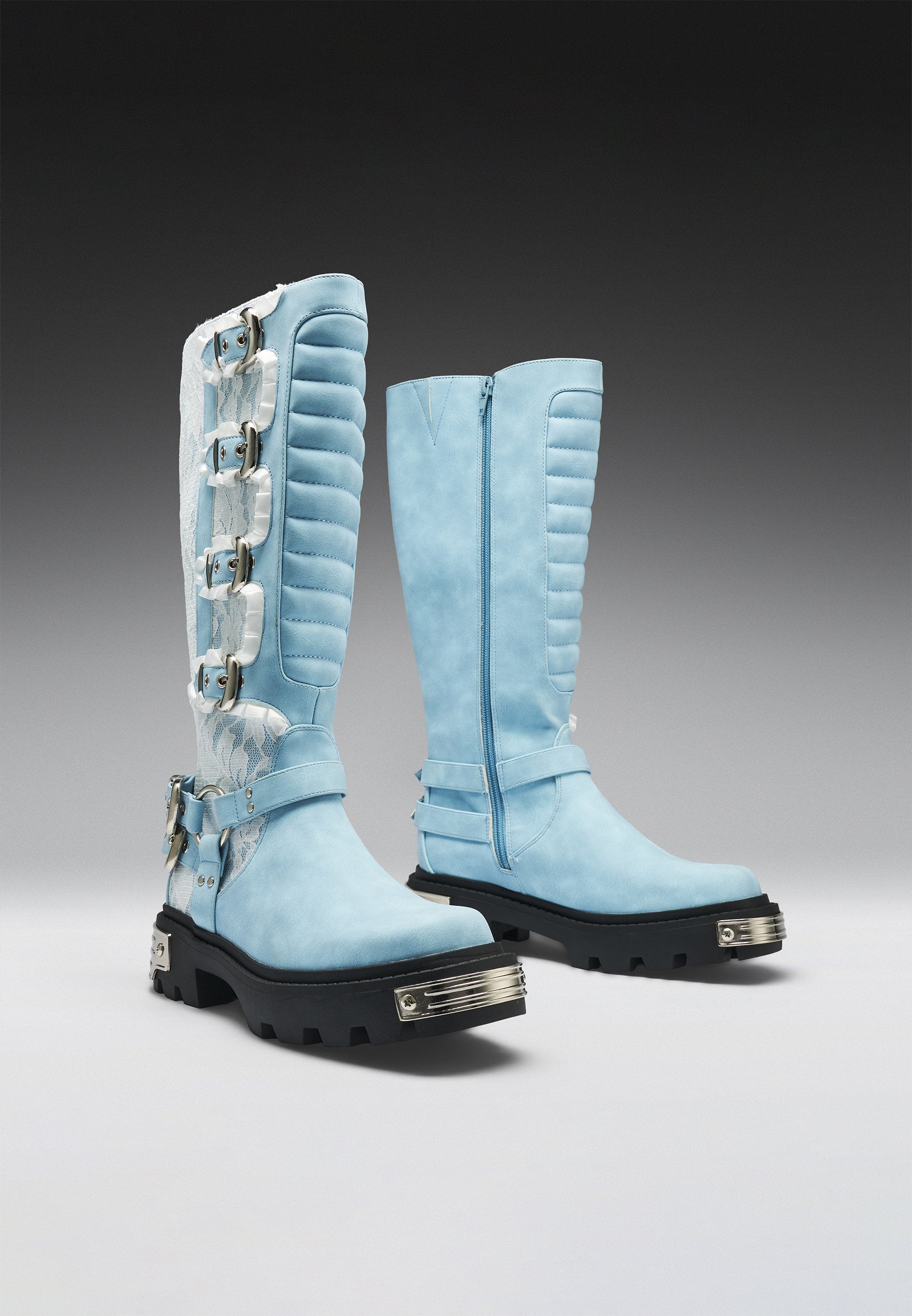 Koi Footwear JAZMIN BEAN X INSIDE LACE PLATFORM LONG BOOTS