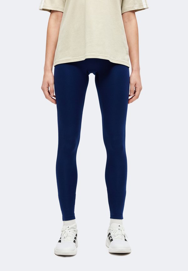 adidas Performance HYPERGLAM 3 STRIPES FULL LENGTH - Leggings - dark blue