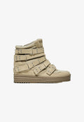 Bershka WEDGE - HIGH TOP TRAINERS - Ankle boots - sand