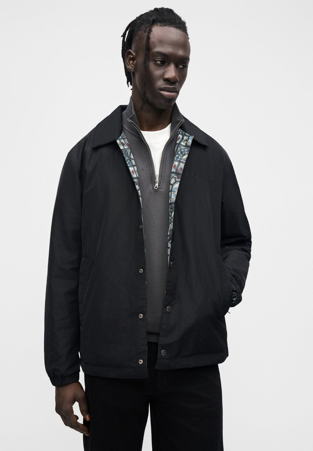 Lyle & Scott REVERSIBLE PRINTED JACKET