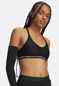 Under Armour CROSSBACK LOW STRAPPY - Light support sports bra - ultimate black /  / white