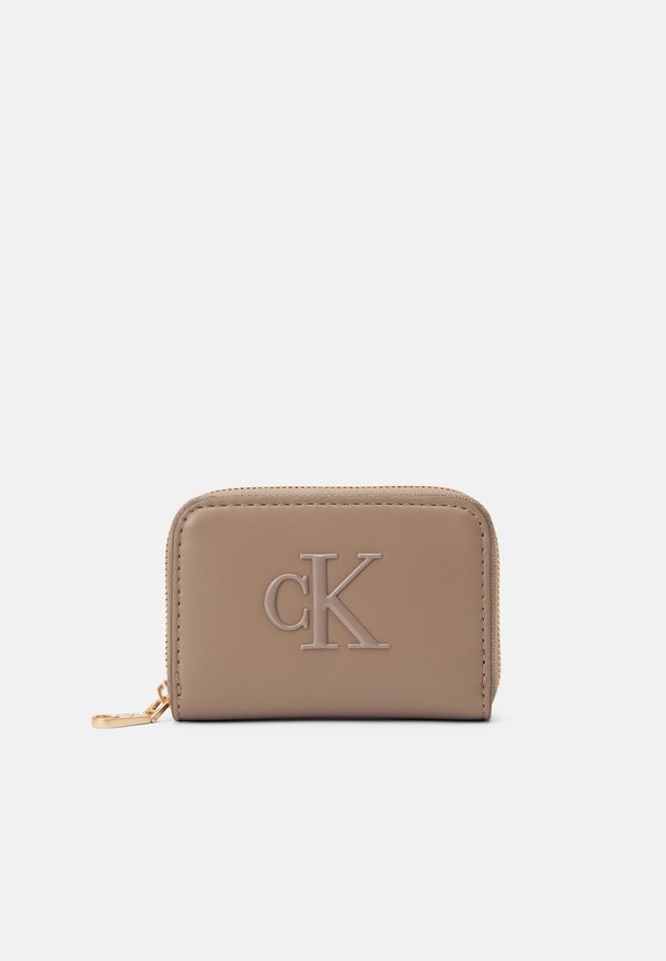 Calvin Klein BOLD MEDIUM ZIP AROUND - Wallet - desert taupe
