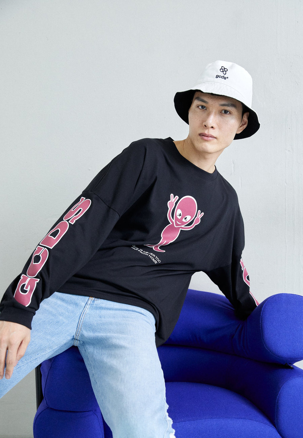 GCDS WIRDO WIN LONG TEE