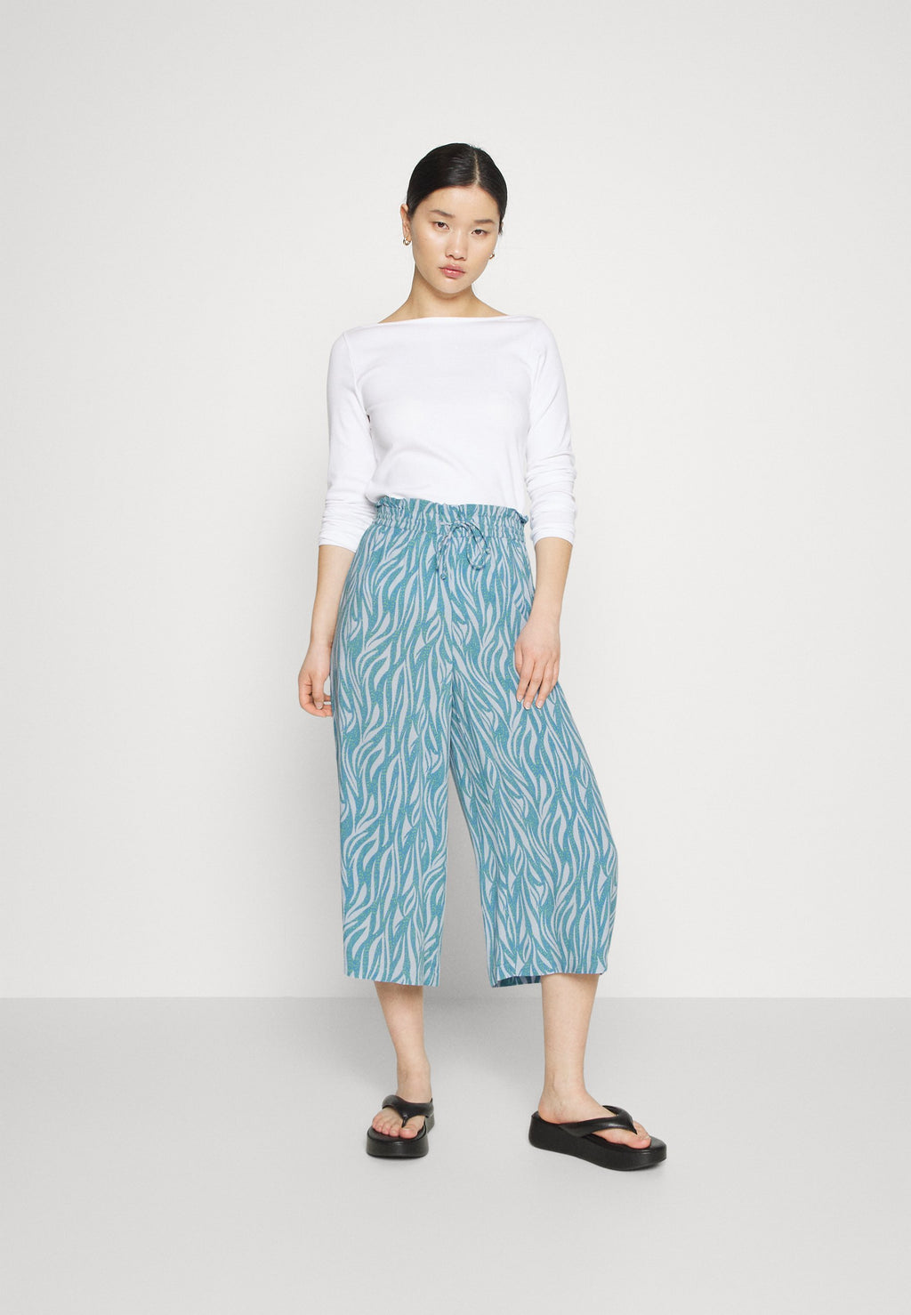 Pieces Petite PCNYA TIE CULOTTE PANT