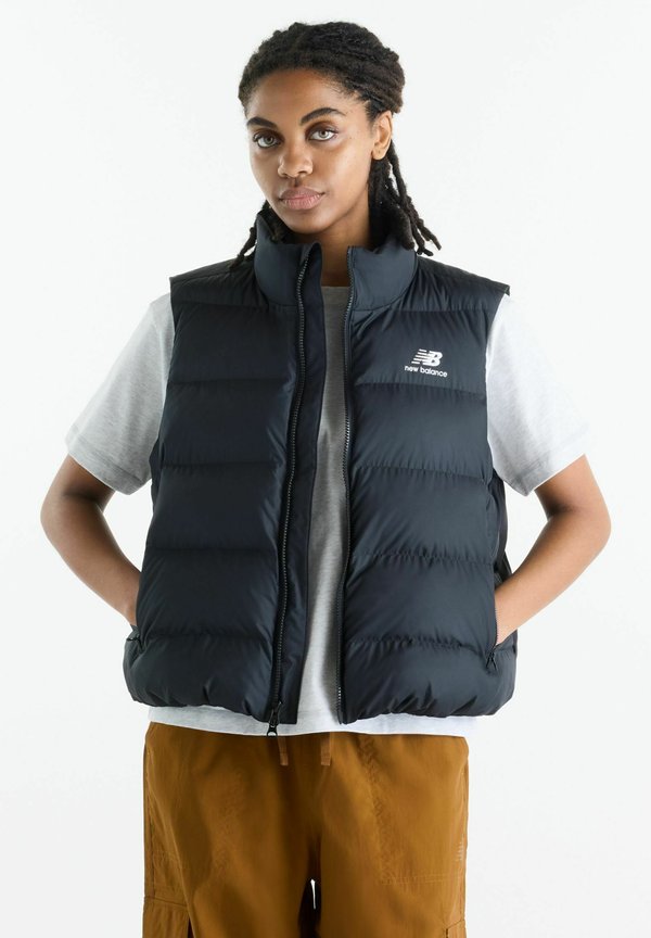 New Balance BOSTON PUFFER VEST - Waistcoat - black